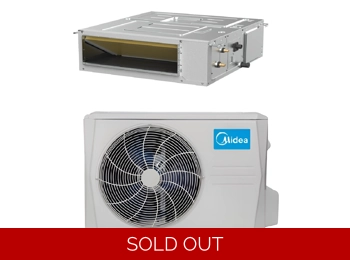 Midea 12K-Btu 19.5 SEER2 Ducted (HI) Mini Split Heat Pump (-13°F) E-Star: 12 EER/10.5 HSPF (R454B)